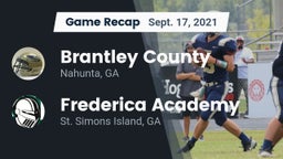Recap: Brantley County  vs. Frederica Academy  2021