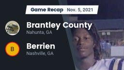 Recap: Brantley County  vs. Berrien  2021