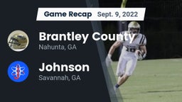 Recap: Brantley County  vs. Johnson  2022