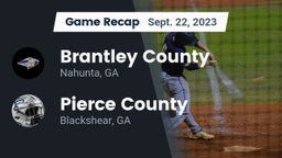 Recap: Brantley County  vs. Pierce County  2023