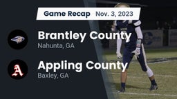 Recap: Brantley County  vs. Appling County  2023