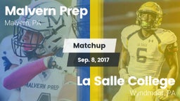 Matchup: Malvern Prep High vs. La Salle College  2017