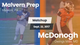 Matchup: Malvern Prep High vs. McDonogh  2017