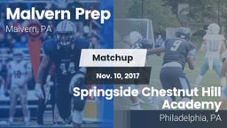 Matchup: Malvern Prep High vs. Springside Chestnut Hill Academy  2017