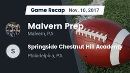 Recap: Malvern Prep  vs. Springside Chestnut Hill Academy  2017