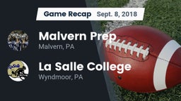 Recap: Malvern Prep  vs. La Salle College  2018