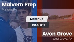 Matchup: Malvern Prep High vs. Avon Grove  2018