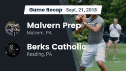 Recap: Malvern Prep  vs. Berks Catholic  2018