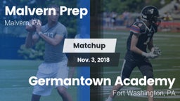 Matchup: Malvern Prep High vs. Germantown Academy 2018