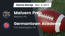 Recap: Malvern Prep  vs. Germantown Academy 2017