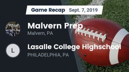 Recap: Malvern Prep  vs. Lasalle College Highschool 2019