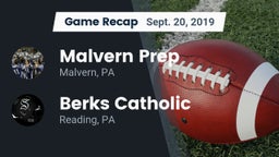 Recap: Malvern Prep  vs. Berks Catholic  2019