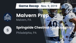 Recap: Malvern Prep  vs. Springside Chestnut Hill Academy  2019