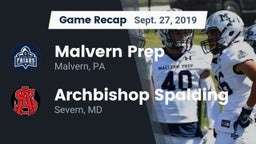 Recap: Malvern Prep  vs. Archbishop Spalding  2019