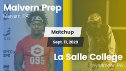 Matchup: Malvern Prep High vs. La Salle College  2020