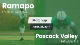 Matchup: Ramapo  vs. Pascack Valley  2017