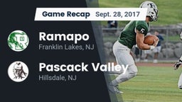 Recap: Ramapo  vs. Pascack Valley  2017