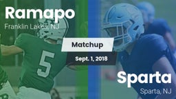 Matchup: Ramapo  vs. Sparta  2018