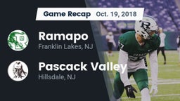 Recap: Ramapo  vs. Pascack Valley  2018