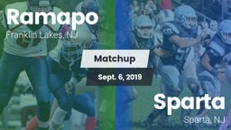 Matchup: Ramapo  vs. Sparta  2019
