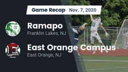 Recap: Ramapo  vs. East Orange Campus  2020