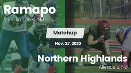 Matchup: Ramapo  vs. Northern Highlands  2020