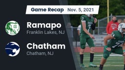 Recap: Ramapo  vs. Chatham  2021