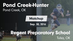 Matchup: Pond Creek-Hunter vs. Regent Preparatory School  2016