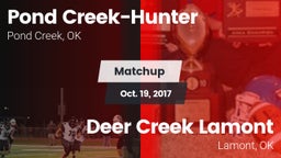 Matchup: Pond Creek-Hunter vs. Deer Creek Lamont  2017