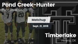 Matchup: Pond Creek-Hunter vs. Timberlake  2018
