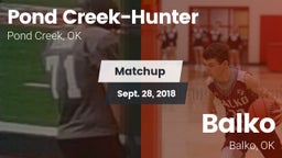 Matchup: Pond Creek-Hunter vs. Balko  2018