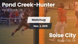 Matchup: Pond Creek-Hunter vs. Boise City  2018
