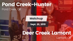 Matchup: Pond Creek-Hunter vs. Deer Creek Lamont  2019