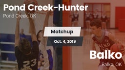 Matchup: Pond Creek-Hunter vs. Balko  2019