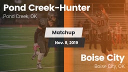 Matchup: Pond Creek-Hunter vs. Boise City  2019