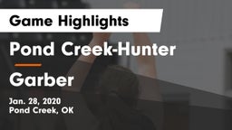 Pond Creek-Hunter  vs Garber Game Highlights - Jan. 28, 2020