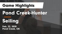 Pond Creek-Hunter  vs Seiling  Game Highlights - Feb. 22, 2020