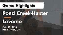 Pond Creek-Hunter  vs Laverne  Game Highlights - Feb. 27, 2020