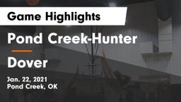 Pond Creek-Hunter  vs Dover  Game Highlights - Jan. 22, 2021