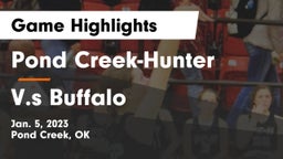 Pond Creek-Hunter  vs  V.s Buffalo Game Highlights - Jan. 5, 2023