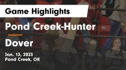 Pond Creek-Hunter  vs Dover  Game Highlights - Jan. 13, 2023