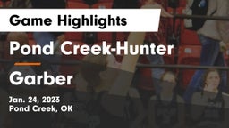 Pond Creek-Hunter  vs Garber  Game Highlights - Jan. 24, 2023
