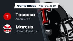 Recap: Tascosa  vs. Marcus  2019