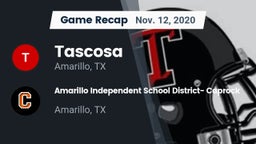 Recap: Tascosa  vs. Amarillo Independent School District- Caprock  2020