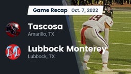 Recap: Tascosa  vs. Lubbock Monterey  2022