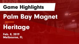 Palm Bay Magnet  vs Heritage  Game Highlights - Feb. 8, 2019