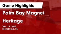 Palm Bay Magnet  vs Heritage  Game Highlights - Jan. 24, 2020