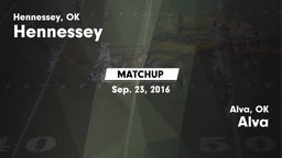 Matchup: Hennessey High vs. Alva  2016