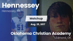 Matchup: Hennessey High vs. Oklahoma Christian Academy  2017