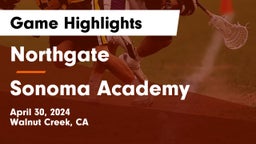 Northgate  vs Sonoma Academy Game Highlights - April 30, 2024